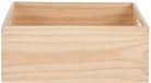 Home&styling boîte de rangement Prague - 1x - 46 x 31 x 14 cm - bois - aspect naturel - coffre de rangement