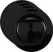 Othmar Decorations Bv Assiettes de Noël - D33 cm - noir - set 4x pièces - rond - plastique