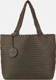 Ilse Jacobsen Reversible Tote Bag BAG08 M - 410718 Army Metallic