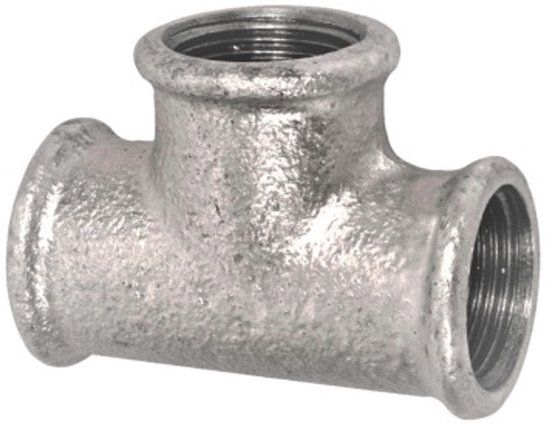 KIRCHHOFF T-stuk - Gegalvaniseerd - 3/8"BI