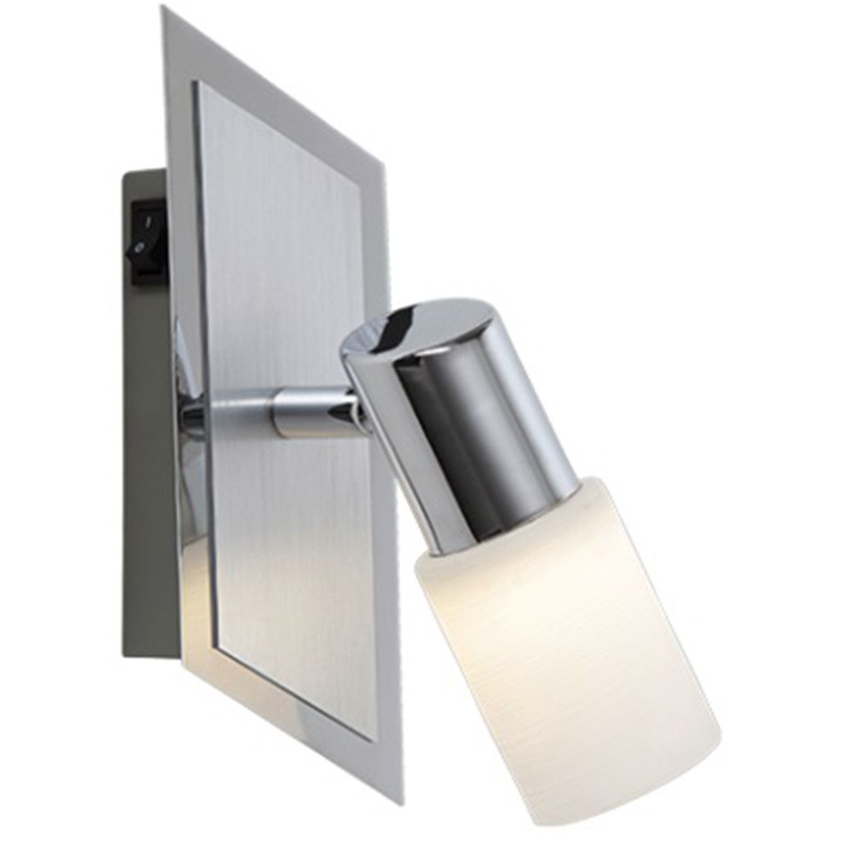 Osram Trion Clupo LED Wandspot - 4W - Warm Wit - Rechthoek - Mat Chroom