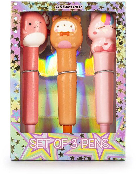 Dream Pop Squishy Pennen - Meerkleurig, Oranje, Roze