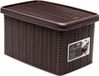 Stefanplast Opbergbox Elegance 5,5L - Rattan Opbergdoos - Bruin