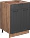 Vicco Keukenonderkast Fame-Line 60 cm met lade WB Eik Donkergrijs