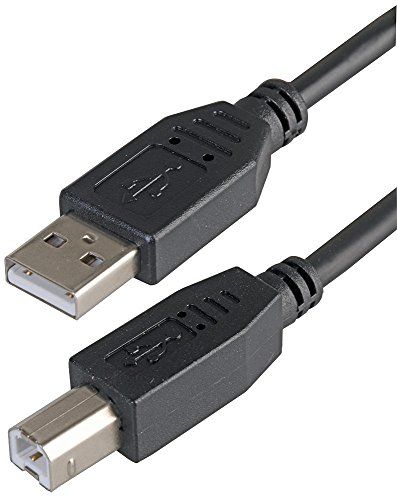 USB 2.0 A naar B Kabel - 1 meter - Zwart