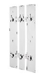 HAKU Wandkapstok wit, MDF, metaal - Maat: B 40 cm x H 100 cm x D 9 cm, Stijl: Stedelijk Collectief