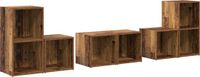 vidaXL TV-meubelset, 6-delig, oud hout, bewerkt hout