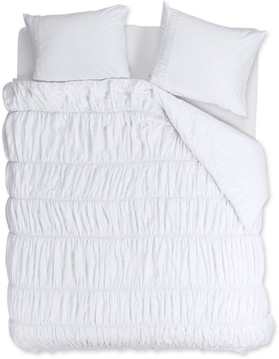 Riviera Maison Rivièra Maison Ruffle dekbedovertrek Lits-Jumeaux 240 x 200/220 cm Wit Katoen