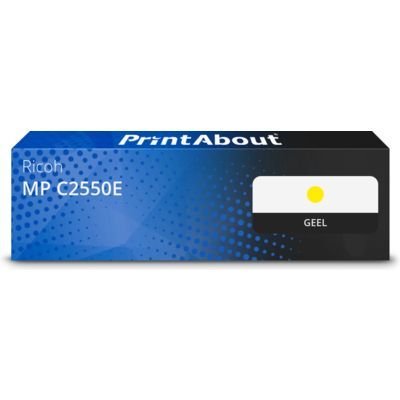 PrintAbout huismerk Toner MP C2550E (841199) Geel | Geschikt voor Ricoh