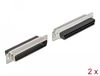 DeLOCK 66711 kabel-connector D-Sub 37 Pin Zwart, Zilver