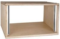 MUSIC STORE Studiorack 4HE berk MP bouwpakket, unlackiert, recht - Studio racks
