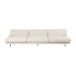 GUBI Flaneur canapé 3 places Indianskop 15-laiton antique