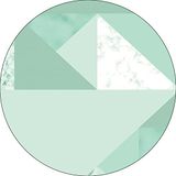 Bonateks Ronde digitaal bedrukte muismat, antislip onderkant, voor kantoor en thuis, diameter: 22 cm