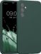 kwmobile telefoonhoesje geschikt voor Samsung Galaxy A34 5G - TPU backcover met siliconen coating - Smartphone case in blauwgroen