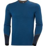 Helly Hansen Lifa Merino Midweight Crew Manches Longues Sous-vêtement Bleu M Homme