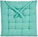 Giftdecor Stoelkussen Decorama - binnen/buiten - mintgroen - 40 x 40 x 5 cm - polyester