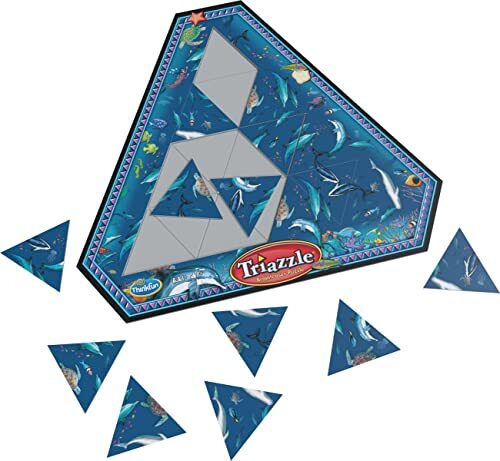 Thinkfun 76491 Triazzle Delfine, ein Logikpuzzle für Kinder und Erwachsene ab 8 Jahren