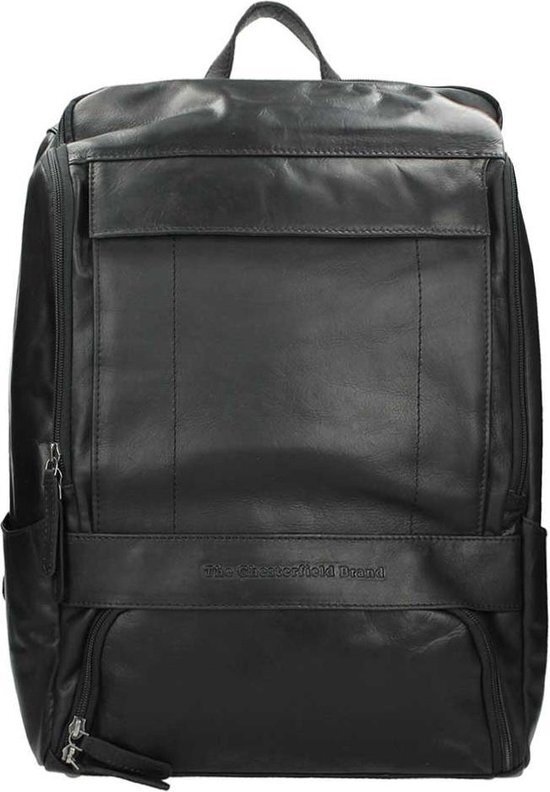 The Chesterfield Brand Bags Leren Laptop Rugtas 15 inch Rich Black