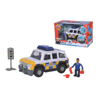 simba Brandweerman Sam Politieauto 4x4 met Figuur