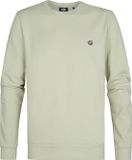 Petrol Industries Heren Sweater - Regular Fit Trui - Ronde Hals - Herentrui - Groen - Maat XXXL