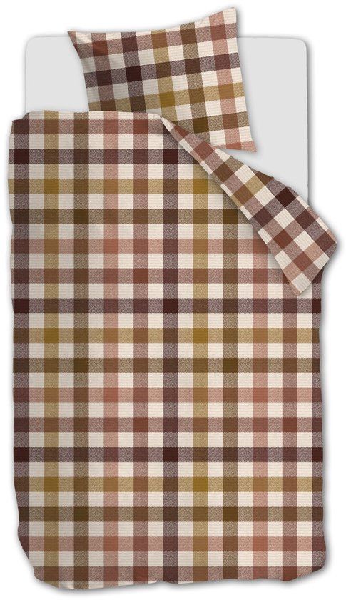 Beddinghouse Sem dekbedovertrek - Eenpersoons - 140 x 200/220 cm - Terra