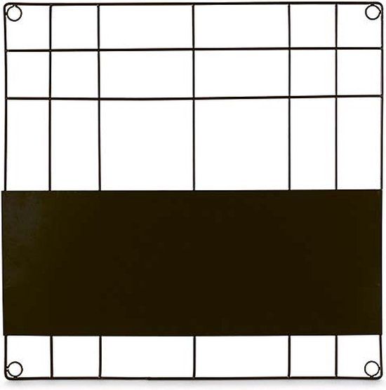 vtwonen Memobord - Magnetisch - Wandrek - Zwart - 60x60cm
