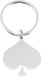 LGT JWLS Lookinggoodtoday Edelstaal Sleutelhanger Zilverkleurig Schoppen