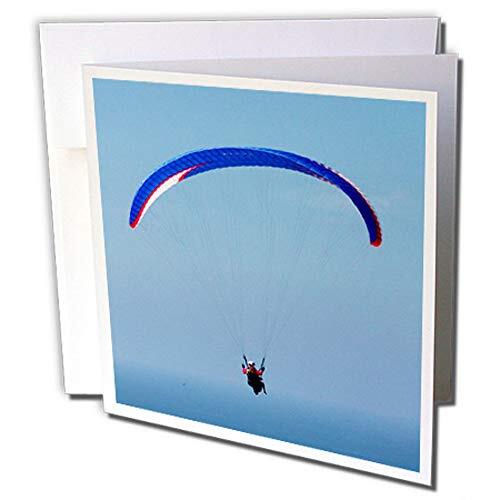 3dRose 3dRose gc_229915_2 wenskaarten "California, San Diego Hang Glider Flying", 15 x 15 cm, 12 stuks