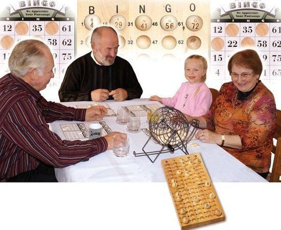 Houten Bingo Set