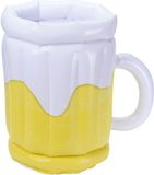 Free and Easy Bekerhouder Bierglas Geel/wit 30 Cm