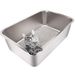 Benza Ibenzoa® Roestvrij Stalen Kattenbak voor Grote Huisdieren, 50 x 35 x 20 cm, Zilverkleurig