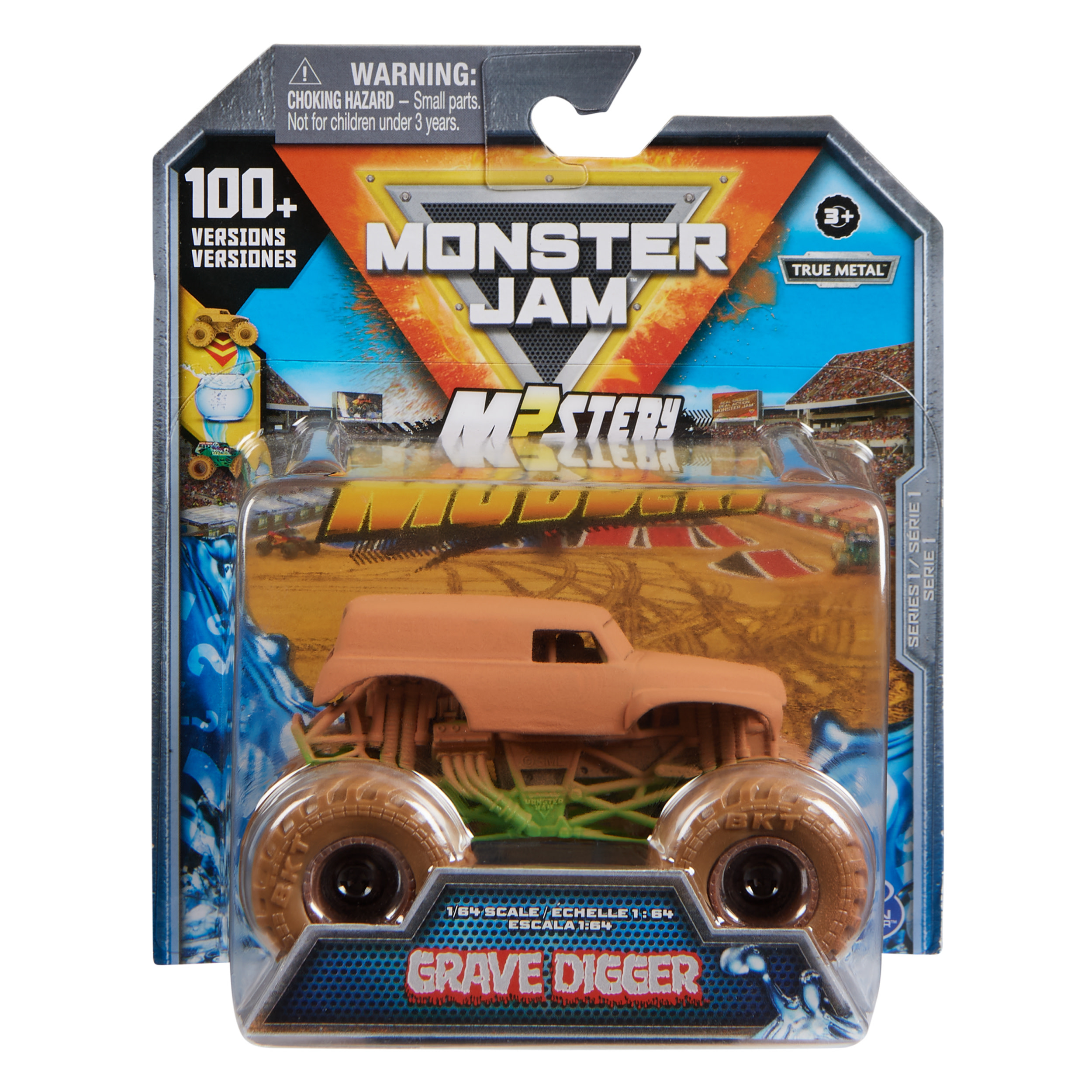 Spin Master Monster Jam - Mystery Mudders officiële metalen truck - Was & Onthul - schaal van 1:64 - stijlen kunnen variëren