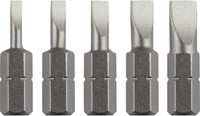 KWB Torsie Bitset - Sleufkop 2,3,4,5 en 6 mm - Lengte 25 mm - 5 stuks