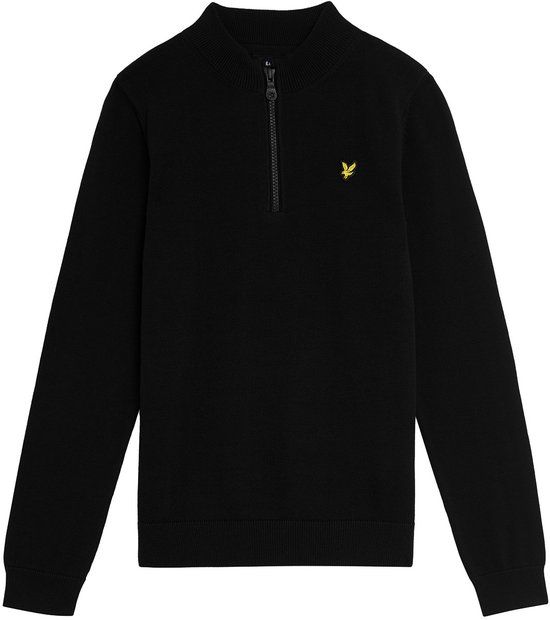 Lyle & Scott 1/4 Zip Jumper Truien & Vesten Jongens - Sweater - Hoodie - Vest- Zwart - Maat 140/146