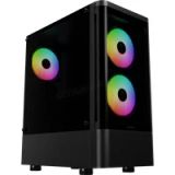 Gamdias Talos E3 CG RGB Boîtier Moyen Tour ATX avec Panneaux Vitrés (Noir)