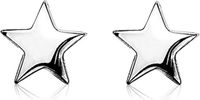 ZINZI zilveren oorknoppen glad ster 7mm ZIO1377