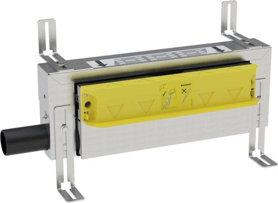 Geberit Douchewandgoot - RVS - Rechthoek - 71 x 20 cm - Open rooster