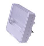 Ansmann Nachtlampje, rond, met stekker, zachte verlichting voor slaapkamer, kast, hal, winkel, garage, schuur, kunststof, wit, 1 stuk