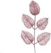 Merkloos / Sans marque Decoris Blad kunststof L2b16h36 cm roze 10 st