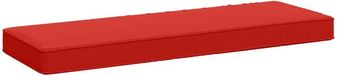 vidaXL - 1-delig - Bankkussen - VUGHT - 100% - Polyester - Rood - 80 x 30 x 5 cm