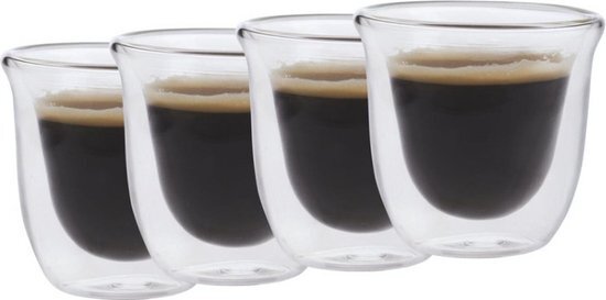 La Cafetière Jack Espresso Cup Set van 4 dubbele wand