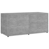 VidaXL TV meubel & entertainment center 80x34x36 cm bewerkt hout betongrijs