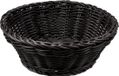 Cosy & Trendy Broodmand - zwart - kunststof - rond - D20 x H8 cm - serveermand