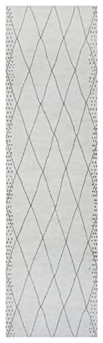 Zala Living Designloper Lignes - Lichtgrijs crème beige (45 x 150 cm)