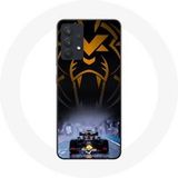 Maniacase Hoesje voor Samsung Galaxy A13 5G Formule 1 Sebastian Vettel F1 Racing Driver Zwart