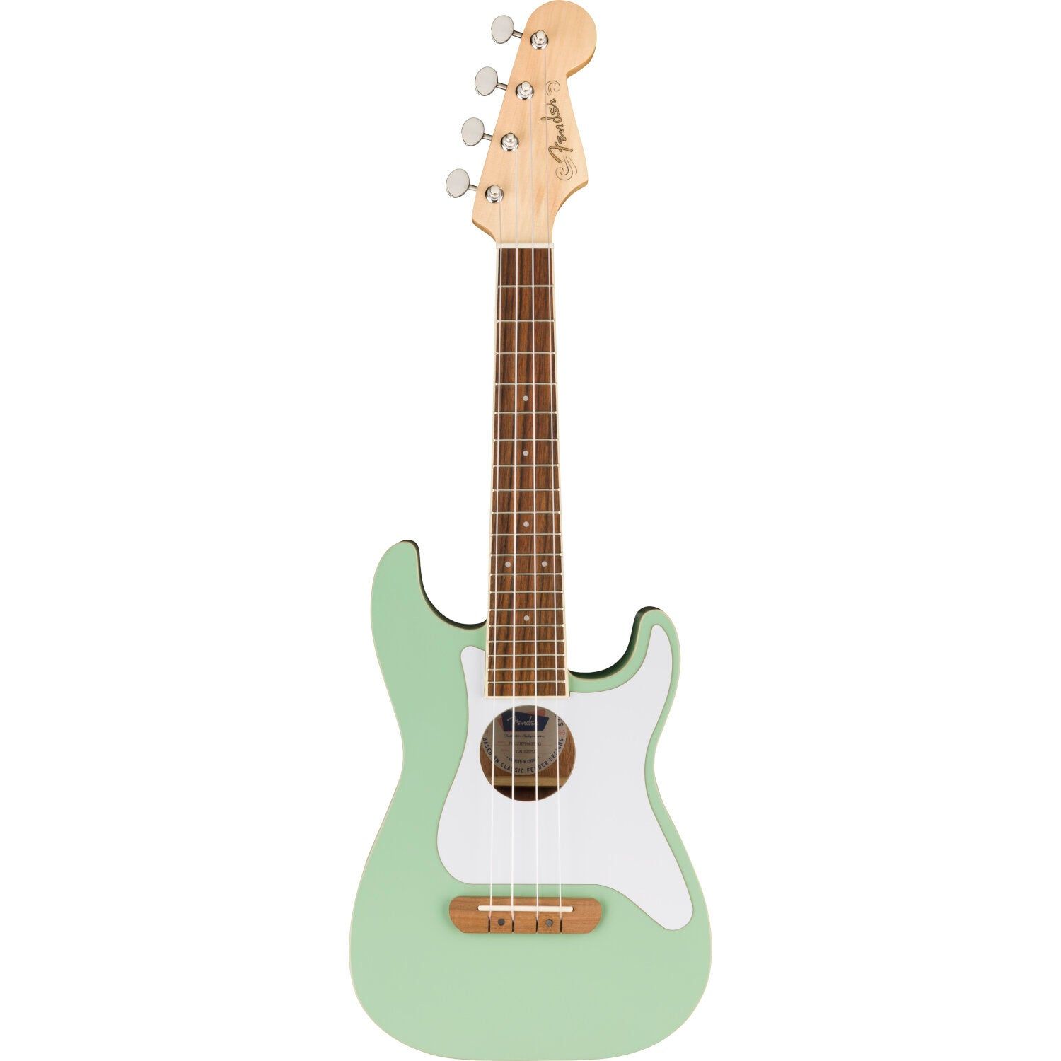 Fender Fullerton Strat Uke Surf Green Elektrisch-Akoestische Ukelele