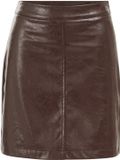 WE Fashion Dames jersey rok van imitatieleer