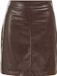 WE Fashion Dames jersey rok van imitatieleer