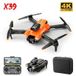 SZSMART X39 Minidrone met 4K 360° obstakelvermijdingscamera (autonomie: 15 min - Oranje)