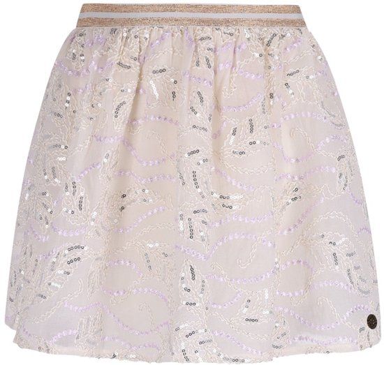 Like FLO Semmie Fancy Embroidery Skirt Meisjes - Korte rok - Creme - Maat 104